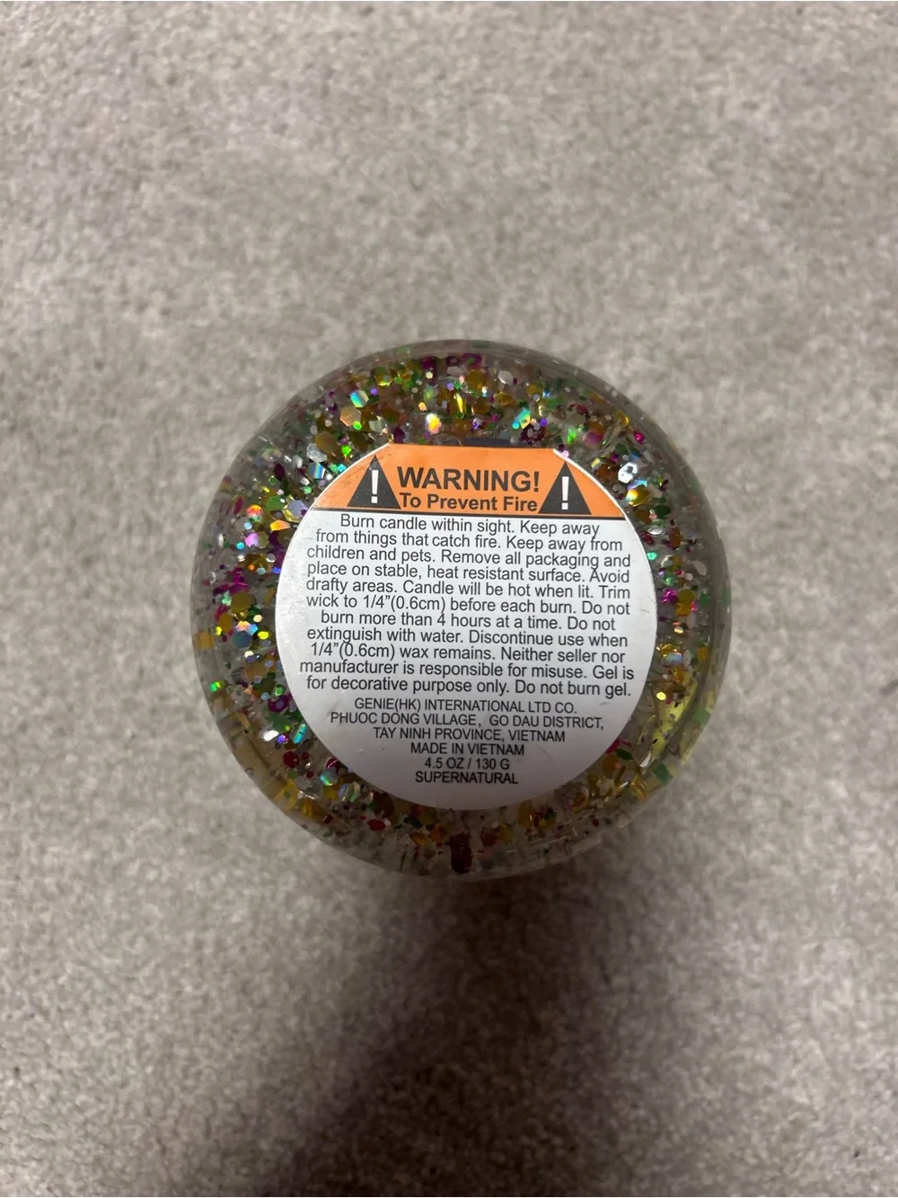 light up Glitter Alien Balloon LED Candle - Green
